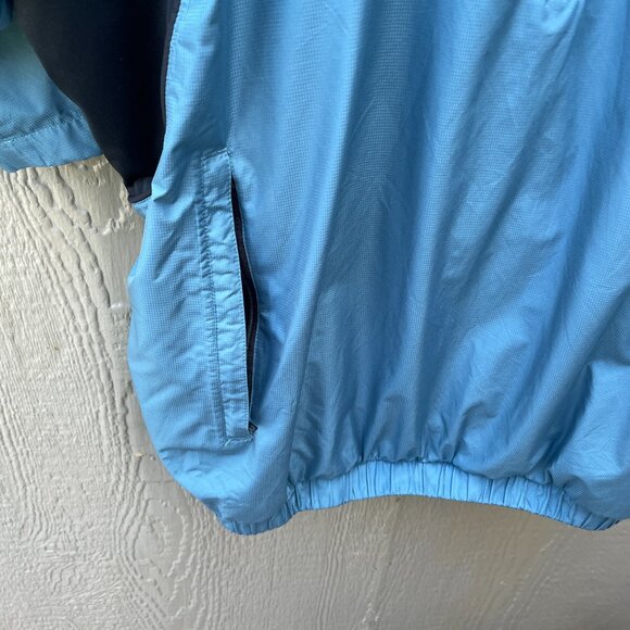 FJ Foot Joy Dryjoys Windbreaker Jacket Mens XL Short Sleeve Blue 1/2 Zip Golf - Picture 4 of 9